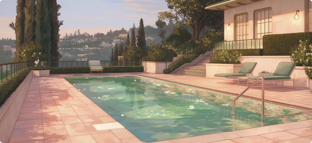 the pool (once renovated)