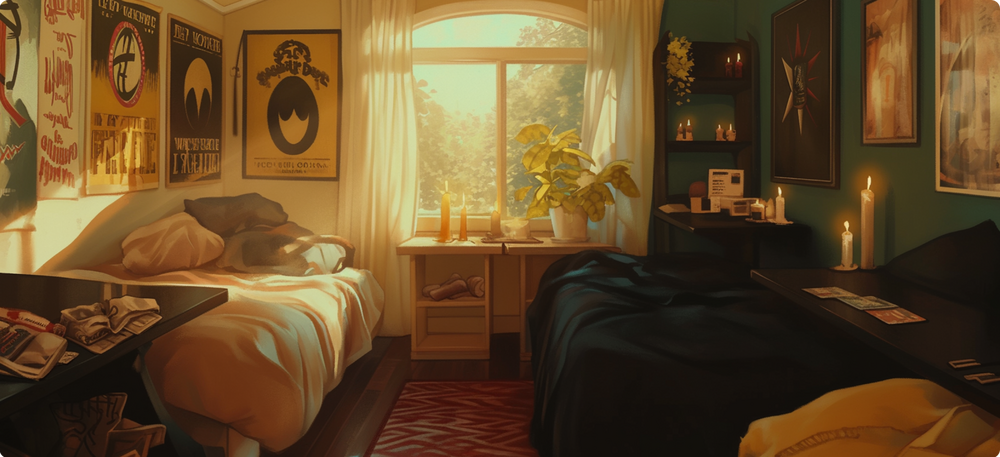 caius and teddy's dorm